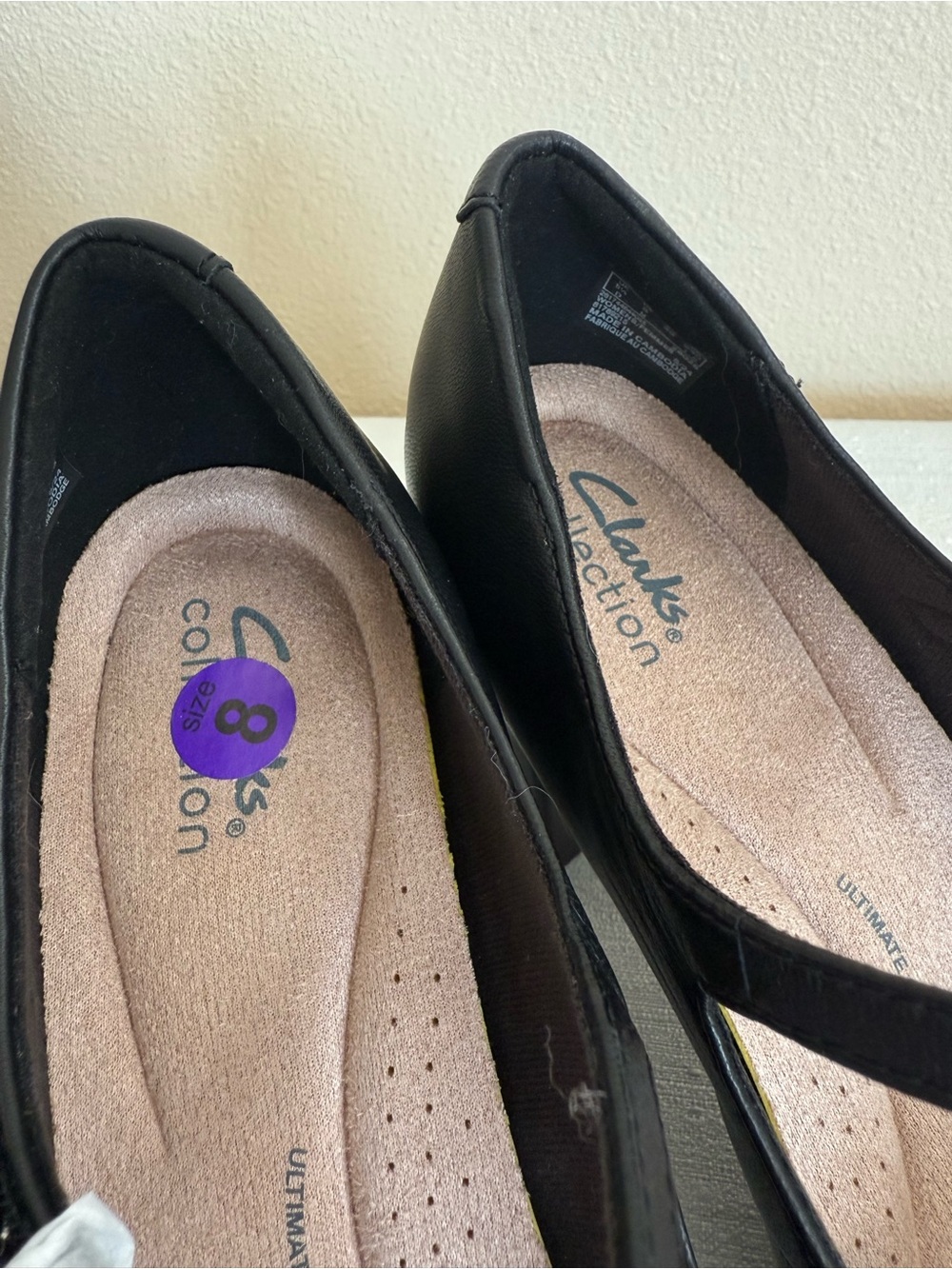 New Clarks Bayla Nora Classic Mary Jane Block Heel Pumps - Black - Picture 7 of 11
